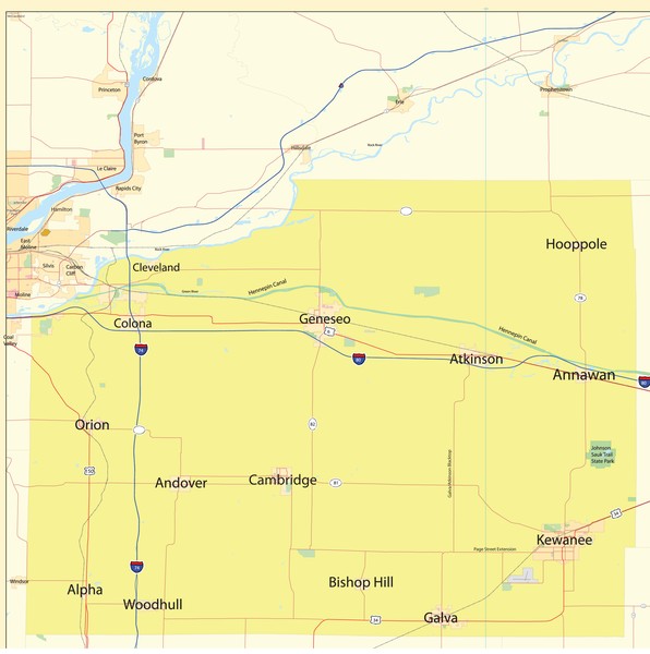 map of henry county